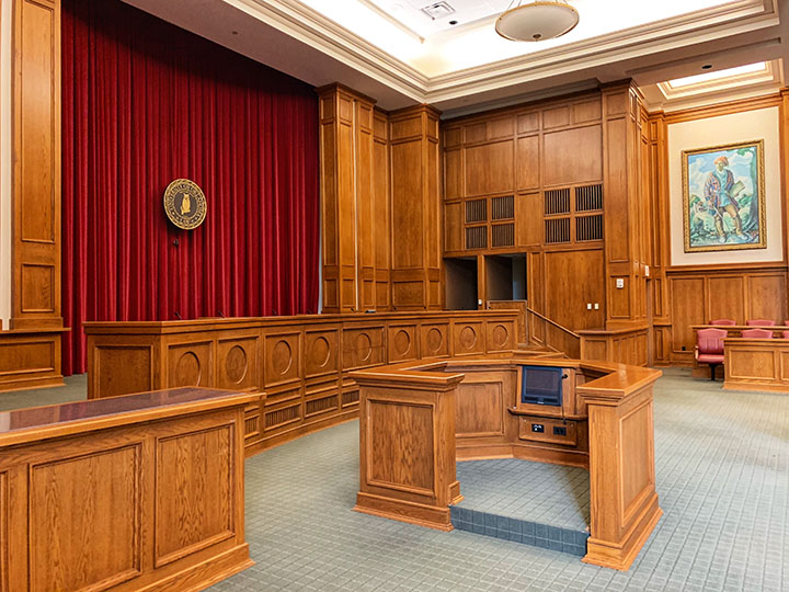 court room for trial